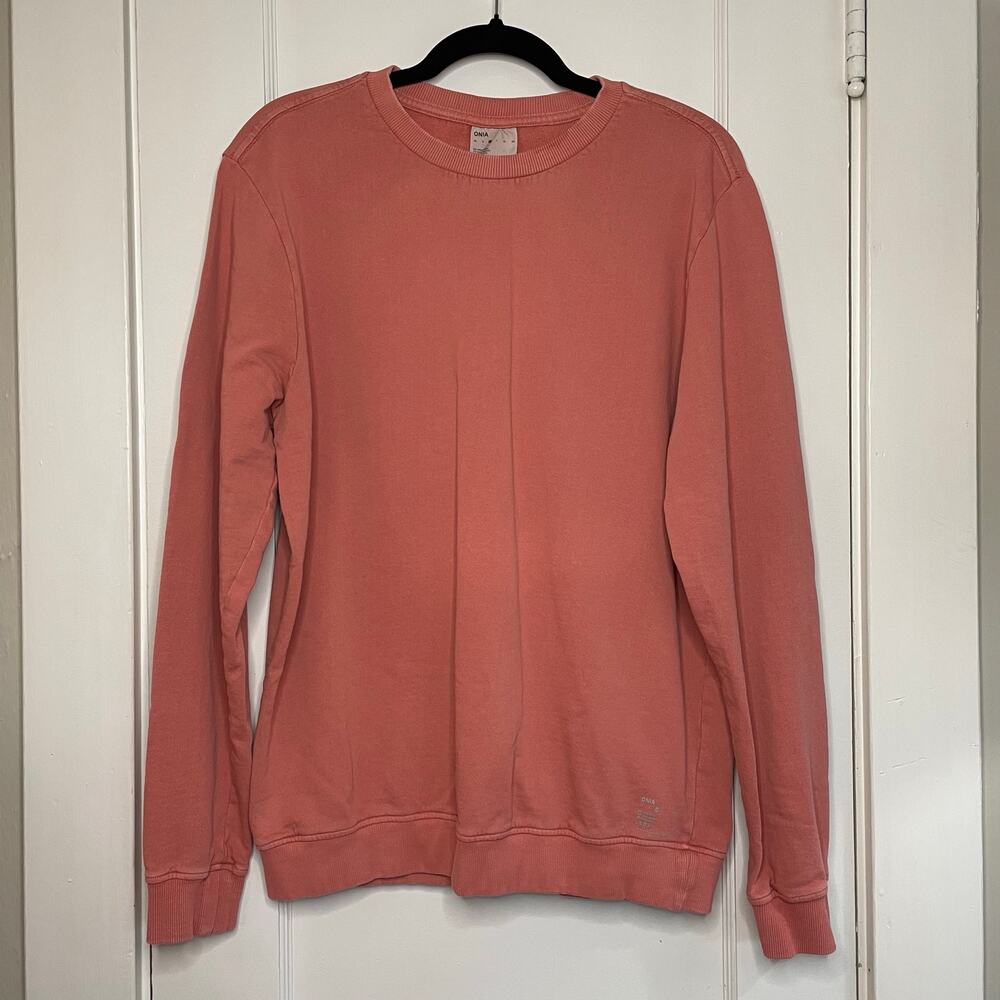 ONIA 100% cotton womens crewneck sweater size M READ DESCRIPTION!